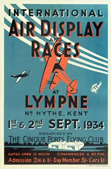 1934 Gallery: International Air Display and Races Poster