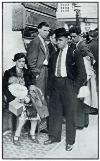 Immigrant Gallery: Irish nationals outside the Irish Embassy, September 1939