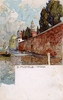 <b class=qtipBold><figcaption>Isola di San Michele - Venice, Italy</figcaption></b><br>Isola di San Michele - Venice, Italy. Date: circa 1901<br><em>© Mary Evans / Grenville Collins Postcard Collection</em> Isola di San Michele - Venice, Italy