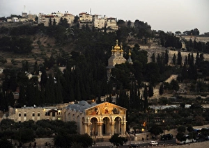 Israel. Jerusalem. Church of the All Nations and the Garden Israel. Jerusalem. Church of the All Nations and the Garden