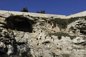 Images Dated 6th January 2014: Israel. Jerusalem. Mound - possibly the real Golgotha or Cal