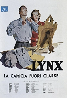 Italian fashion. Advertising shirts Lynx. La camicia Italian fashion. Advertising shirts Lynx. La camicia