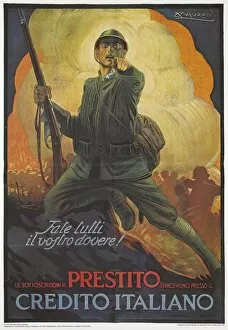 Funding Gallery: Italian Military Poster, WW1