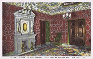 The Italian Room in the Park Central Hotel, New York, 1930s The Italian Room in the Park Central Hotel, New York, 1930s
