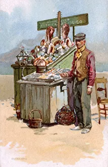 Italian Street Oyster Seller and General Fishmonger Italian Street Oyster Seller and General Fishmonger