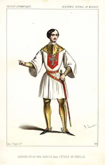 Italian tenor Italo Gardoni as Don Sanche Italian tenor Italo Gardoni as Don Sanche