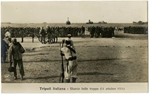 Troopships Gallery: Italo-Turkish War - Landing Italian Troops