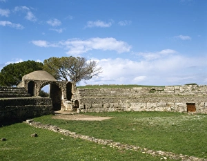 Related Images Gallery: Italy. Paestum. Roman Amphitheater. Gateway