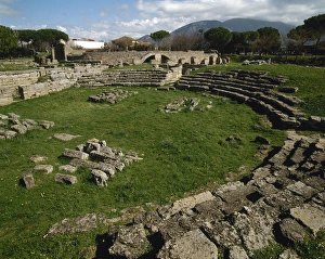 Related Images Gallery: Italy. Paestum. Roman Amphitheater. Ruins