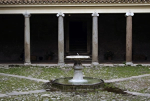 Italy. Rome. The Basilica of Saint Clement. Cloister Italy. Rome. The Basilica of Saint Clement. Cloister
