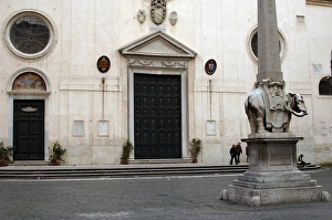Italy. Rome. Basilica of Saint Mary above Minerva and Minerv Italy. Rome. Basilica of Saint Mary above Minerva and Minerv