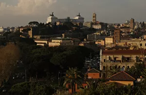 Images Dated 6th April 2009: Italy. Rome. Panorama at sunset
