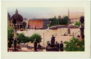 Italy, Rome - Piazza del Popolo (Peoples Square) Italy, Rome - Piazza del Popolo (Peoples Square)