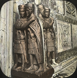 Italy - Venice - Reliefs in Porphyry of Knight Italy - Venice - Reliefs in Porphyry of Knight
