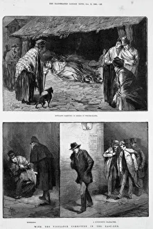 <b class=qtipBold><figcaption>Jack the Ripper</figcaption></b><br>Jack the Ripper with the vigilance committee in the East End of London, October 1888 Date: 1888<br><em>© Mary Evans / National Archives</em> Jack the Ripper