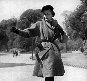 Jacques Griffe outfit - and dog, 1950 Jacques Griffe outfit - and dog, 1950
