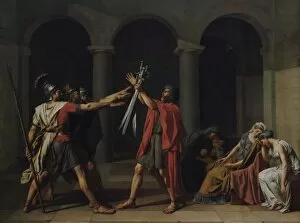 Images Dated 20th February 2008: Jacques-Louis David (1748-1825). French painter. Oath of the
