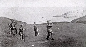 James Braid on the golf links at Lee (Devon) James Braid on the golf links at Lee (Devon)