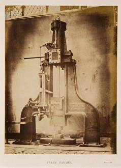 <b class=qtipBold><figcaption>James Nasmyth?s steam hammer</figcaption></b><br>James Nasmyth?s steam hammer, 1851., Exhib. Cat Date: 1851<br><em>© The Institution of Mechanical Engineers/Mary Evans</em> James Nasmyth?s steam hammer