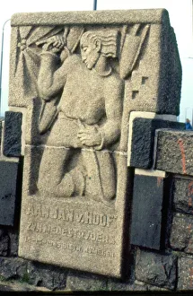 Jan van Hoof Memorial Bas-relief, Nijmegen road bridge Jan van Hoof Memorial Bas-relief, Nijmegen road bridge