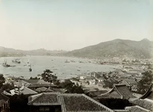 Japan: view of the harbour at Nagasaki Japan: view of the harbour at Nagasaki