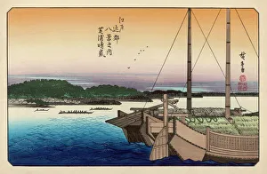 <b class=qtipBold><figcaption>Japanese River Scene</figcaption></b><br>Boating on a tranquil river just after sundown.<br><em>© Mary Evans Picture Library</em> Japanese River Scene