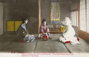 Japanese Wedding Ceremony series - Drinking Sake Japanese Wedding Ceremony series - Drinking Sake