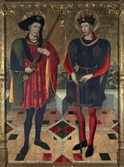 Jaume Huget (1412-1492). Altarpiece of the Saints Abdon Jaume Huget (1412-1492). Altarpiece of the Saints Abdon