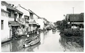 Java, Indonesia - Batavia - A backstreet canal Java, Indonesia - Batavia - A backstreet canal