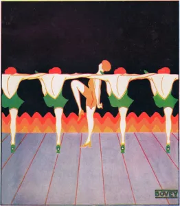 Art Deco Theatre World Print, 1925