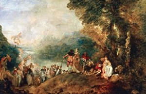 Jean-Antoine Watteau (1684-1721). Embarkation for Cythera (1 Jean-Antoine Watteau (1684-1721). Embarkation for Cythera (1
