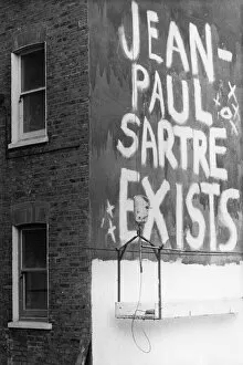Paint Gallery: Jean-Paul Sartre, French writer and philosopher