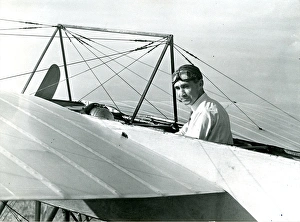 Jeffrey Quill in the cockpit of the Blriot XI of the Sh? Jeffrey Quill in the cockpit of the Blriot XI of the Sh?