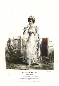 Jenny Vertpre as Michelette in La Servante Justifiee, 1822 Jenny Vertpre as Michelette in La Servante Justifiee, 1822
