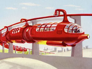 <b class=qtipBold><figcaption>Jet Propelled Monorail</figcaption></b><br>Jet-Propelled Monorail<br><em>© Mary Evans Picture Library</em> Jet Propelled Monorail
