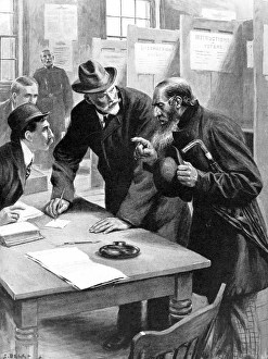 Jewish Voter at the Polling Station, London, 1910 Jewish Voter at the Polling Station, London, 1910