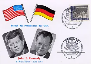 JFKs Presidential Visit to Germany - Commemorative Card JFKs Presidential Visit to Germany - Commemorative Card