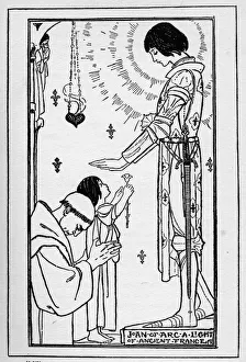 Joan of Arc a light of ancient France Illustration by Florence Harrison of Joan of Arc Joan of Arc a light of ancient France Illustration by Florence Harrison of Joan of Arc