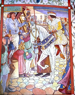 Joan of Arc - Wall Painting - Chateaux Bougival Joan of Arc - Wall Painting - Chateaux Bougival