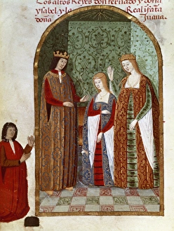 Isabella Gallery: Joanna of Castile with her parents, Isabella and Ferdinand