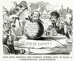 John Bull showing how to make constitutional plum pudding John Bull showing how to make constitutional plum pudding