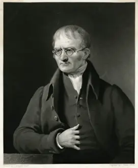 John Dalton Print, 1834 - English Scientist