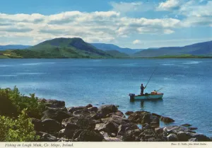 Fishing on Lough Mask Print, County Mayo, Ireland