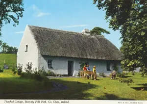 Thatched Cottage Print, Bunratty Folk Park, County Clare