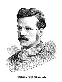 Famous Inventors And Scientists Prints: John Perry Irish Scientist Print 1880-1920
