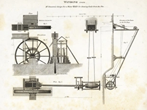 John Smeatons water gin winding engine, 19th century John Smeatons water gin winding engine, 19th century