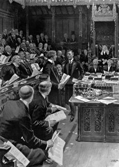 Joseph Chamberlain arriving in the House of Commons, 16th Ma Joseph Chamberlain arriving in the House of Commons, 16th Ma