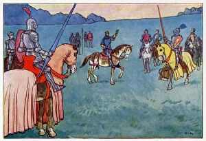Images Dated 22nd April 2020: Joust between Duke of Norfolk and Duke of Hereford