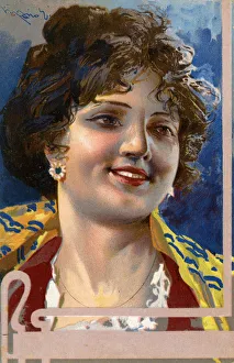 Jovial Italian Woman - Portrait - smiling Jovial Italian Woman - Portrait - smiling