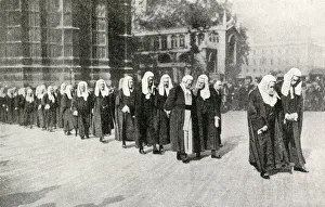Judges processing from Westminster Abbey, London Judges processing from Westminster Abbey, London
